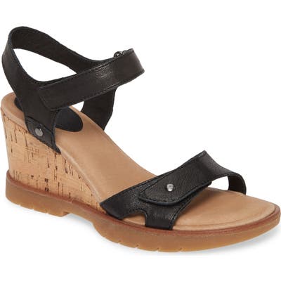 Sofft Cyndy Wedge Sandal, Black