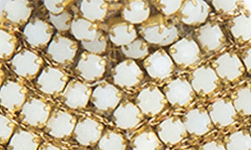 Deepa Gurnani Bianca Earrings In Ivory