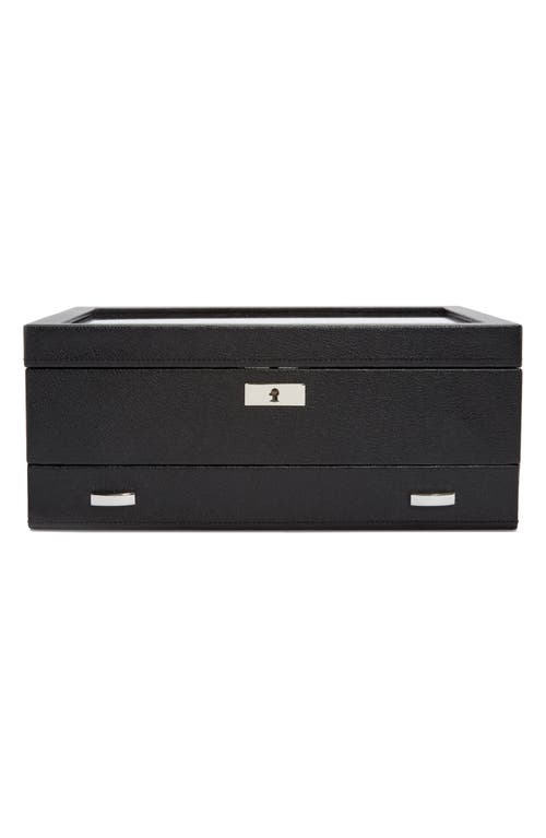 Shop Wolf Viceroy 10-piece Watch Box With Drawer In Black