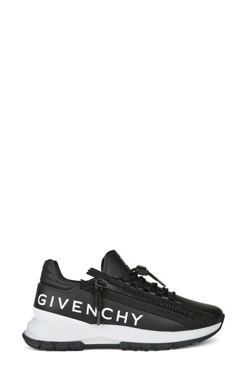 Givenchy Spectre Zip Sneaker In Black/white