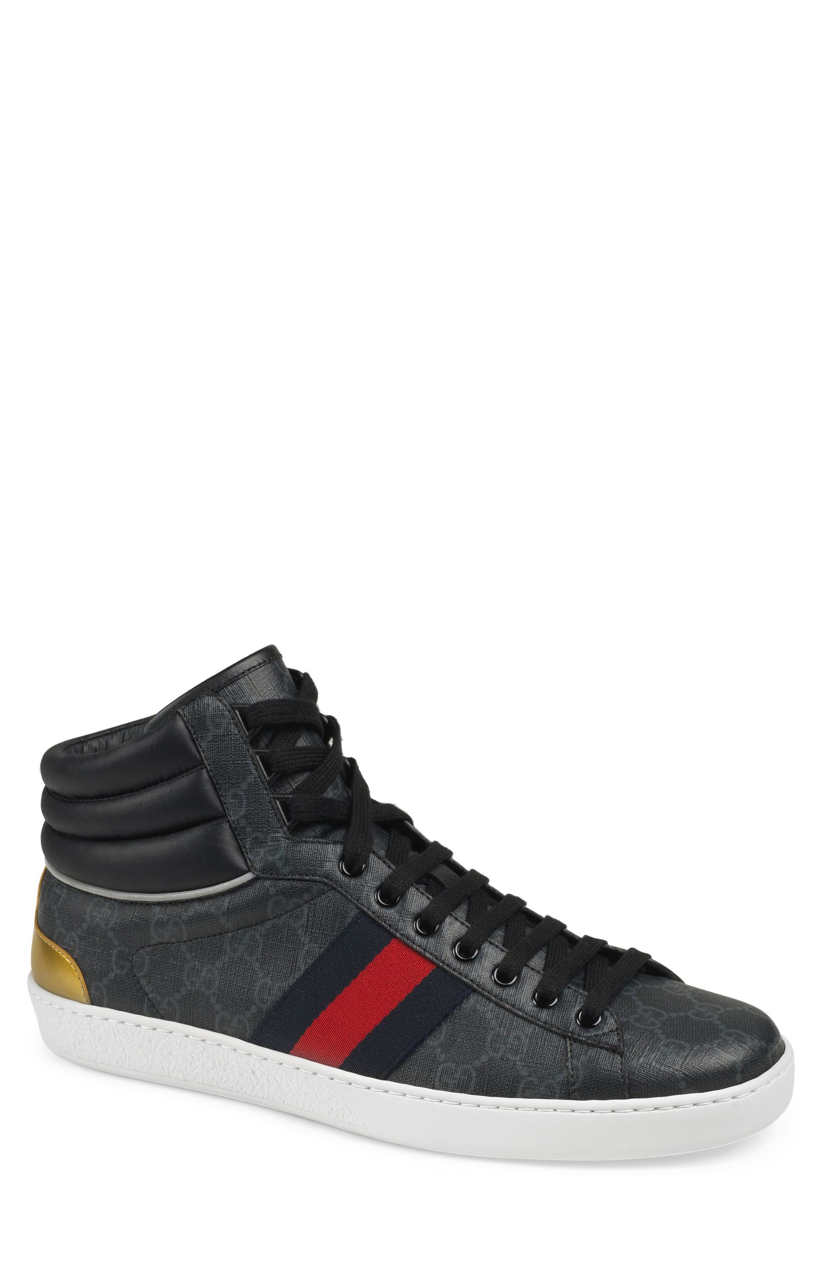 mens black gucci sneakers