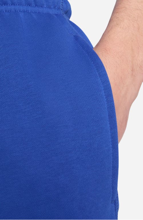 Shop Nike Club French Terry Flow Shorts In Game Royal/game Royal/white