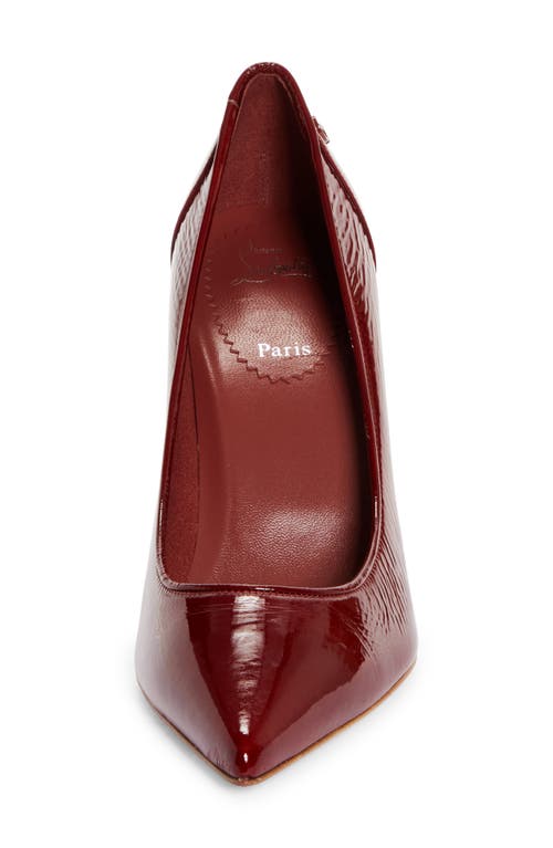 Shop Christian Louboutin Sporty Kate Patent Leather Pump In Brownie/lin Brownie