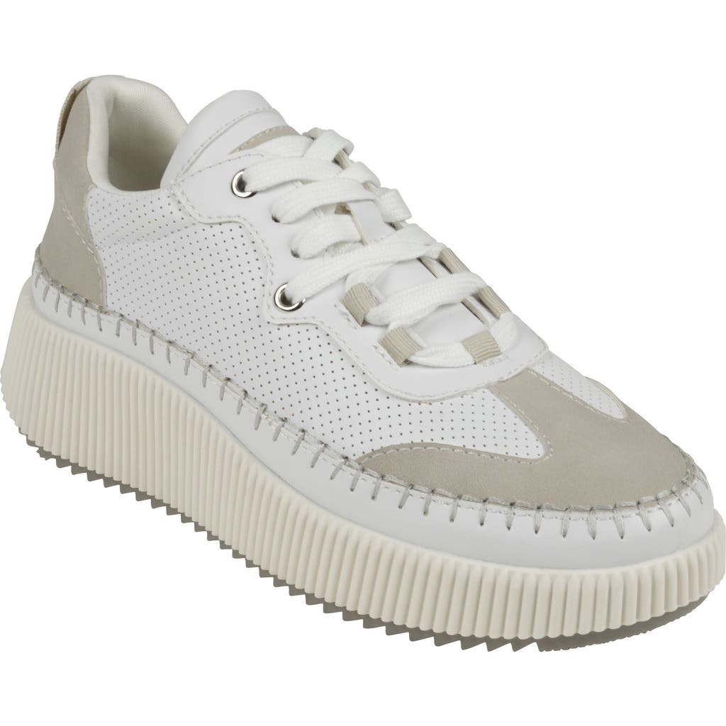 Good Choice New York Madrid Platform Sneaker In Beige/white