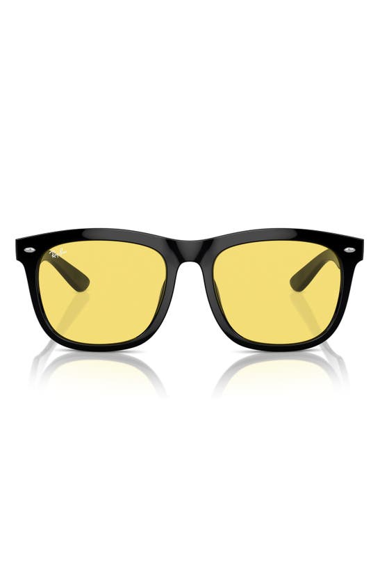 Ray Ban Ray-ban Square Sunglasses, 57mm In Black