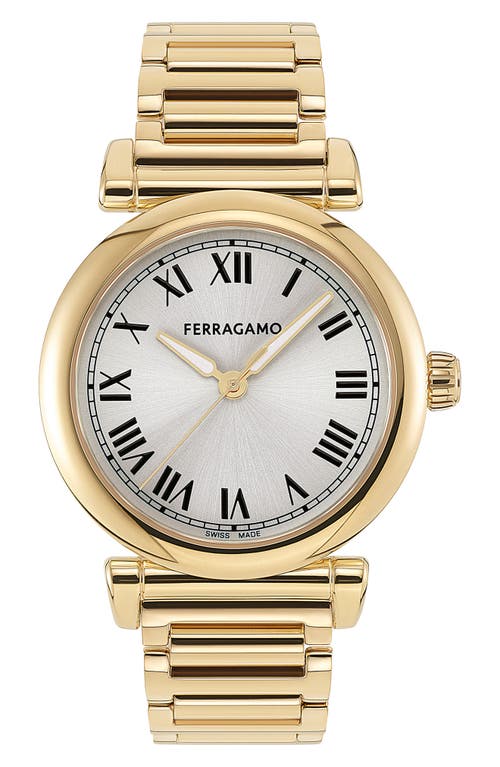 FERRAGAMO Allure Bracelet Watch, 36mm in Ip Yellow Gold at Nordstrom