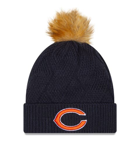 Men's New Era Navy Chicago Bears Repeat Cuffed Knit Hat with Pom