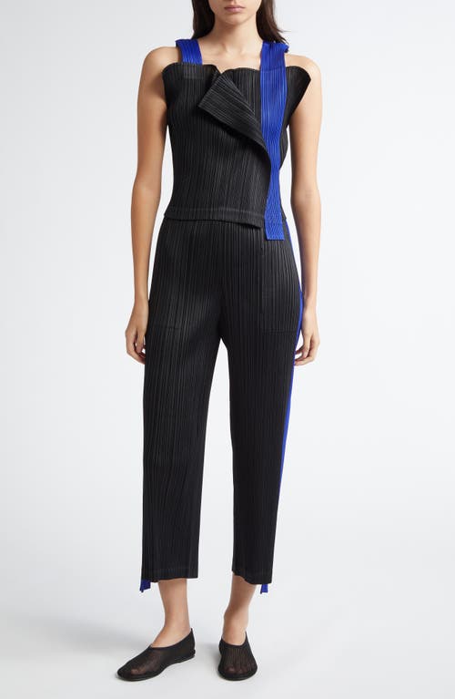 ISSEY MIYAKE PLEATS PLEASE ISSEY MIYAKE COMET COLORBLOCK PLEATED CAMISOLE 