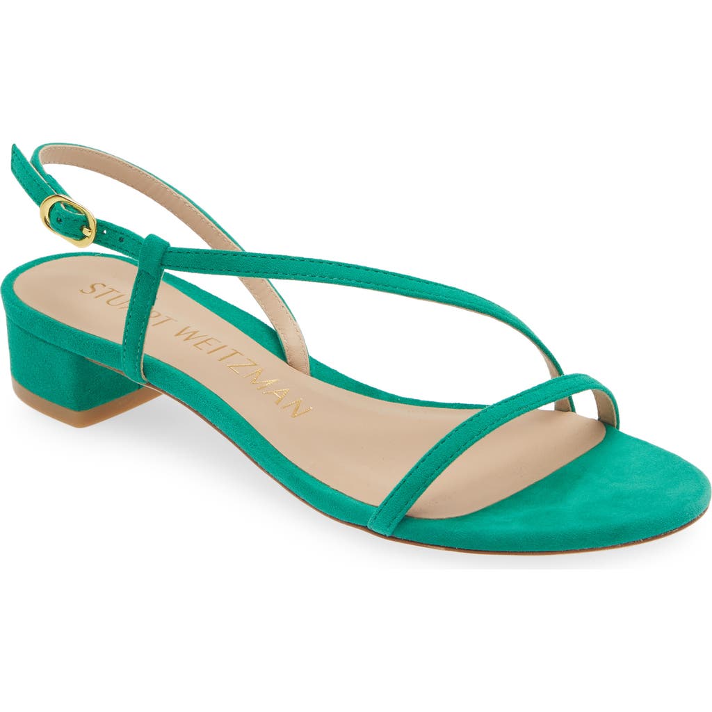 Stuart Weitzman Soiree 25 Strap Sandal In Lawn Green