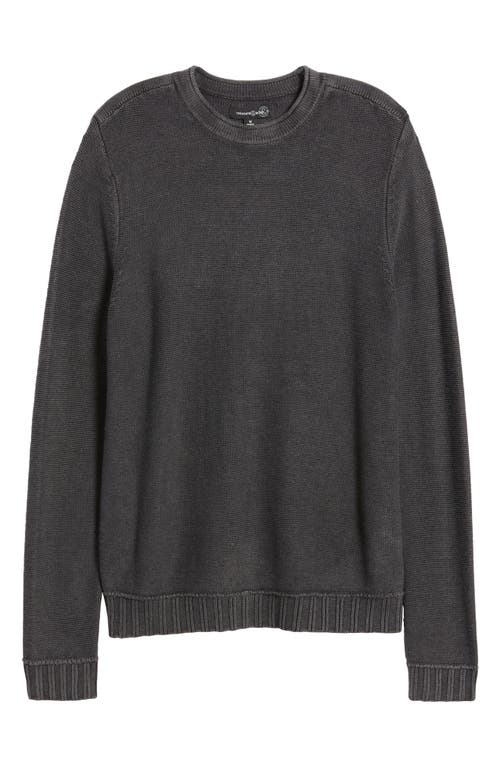 Treasure & Bond Reverse Jersey Roll Neck Sweater In Black Caviar