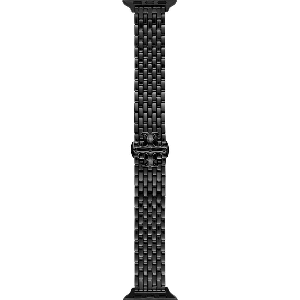 Tory Burch Apple Watch Eleanor Bracelet Strap In Black