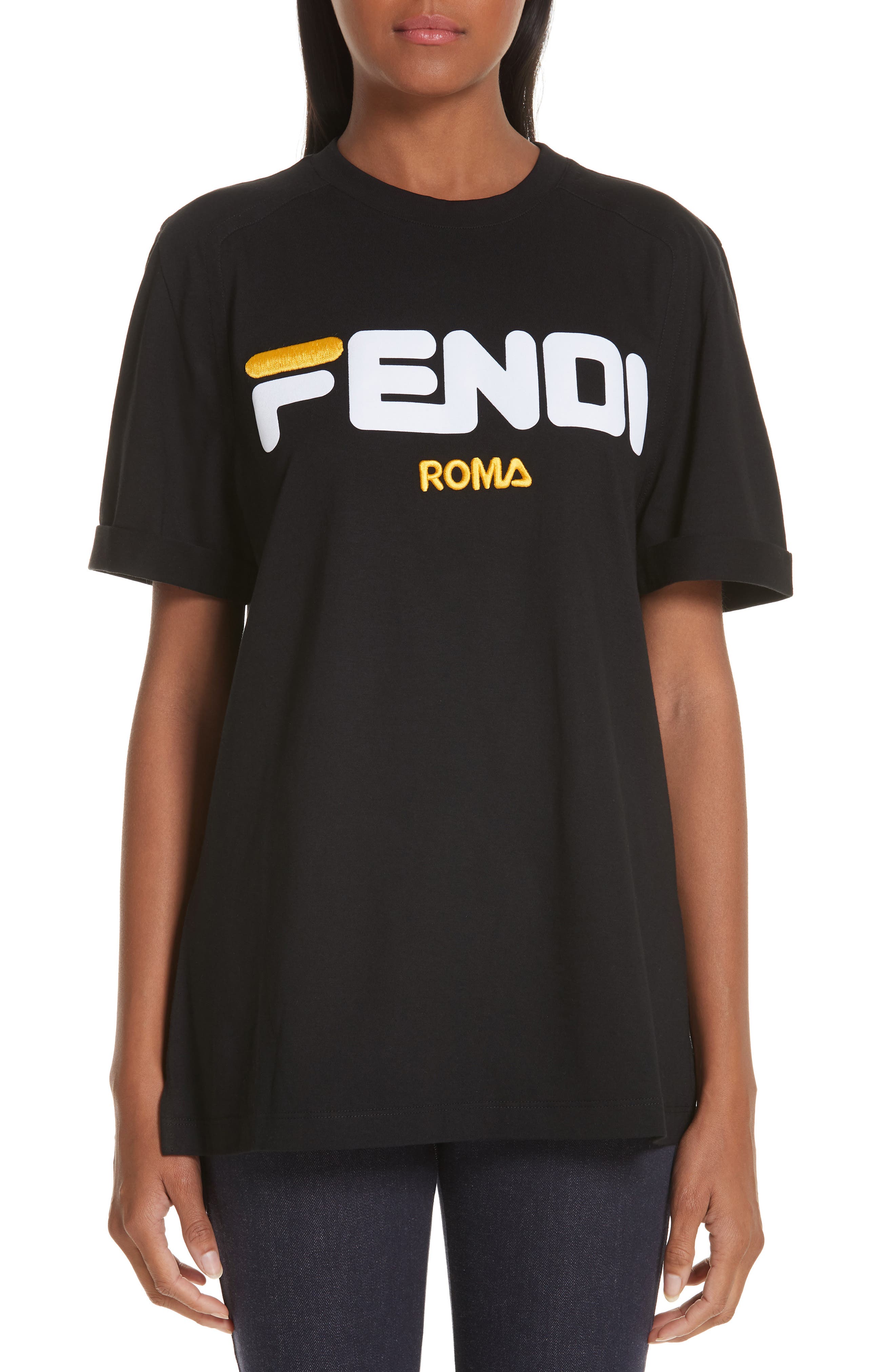fendi oversized t shirt