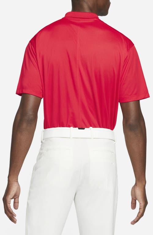 Shop Nike Golf  Dri-fit Victory Golf Polo In University Red/white