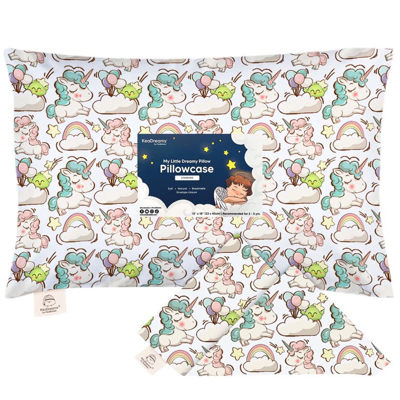 Shop Keababies Printed Toddler Pillowcase 13x18" In Unicorn Dreams