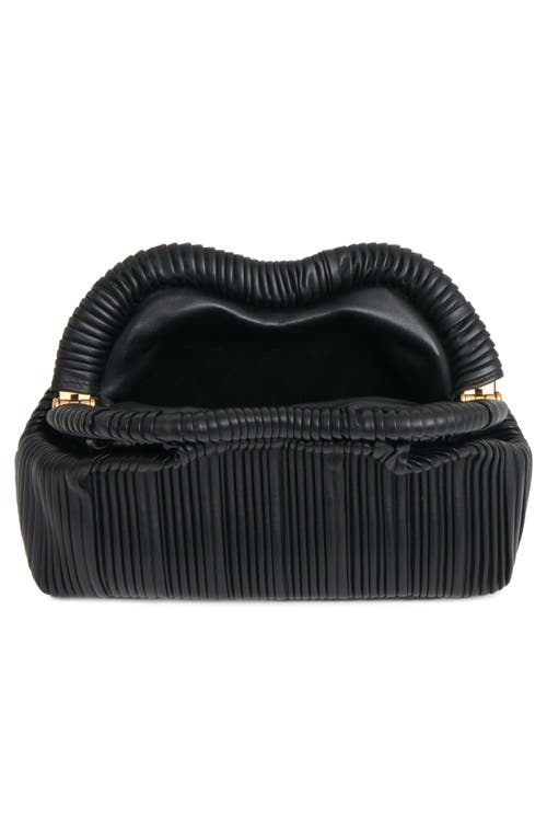 MANSUR GAVRIEL MANSUR GAVRIEL BACI PLISSÉ LEATHER FRAME SHOULDER BAG