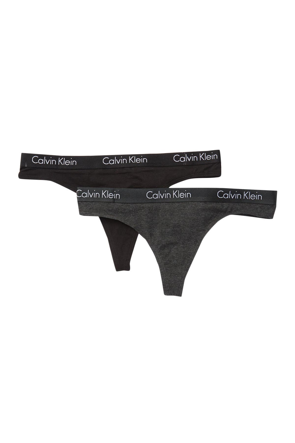 Calvin Klein Solid Thong In Oxford1