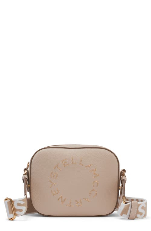 Stella McCartney Perforated Logo Faux Leather Camera Bag in 9200 Cream at Nordstrom