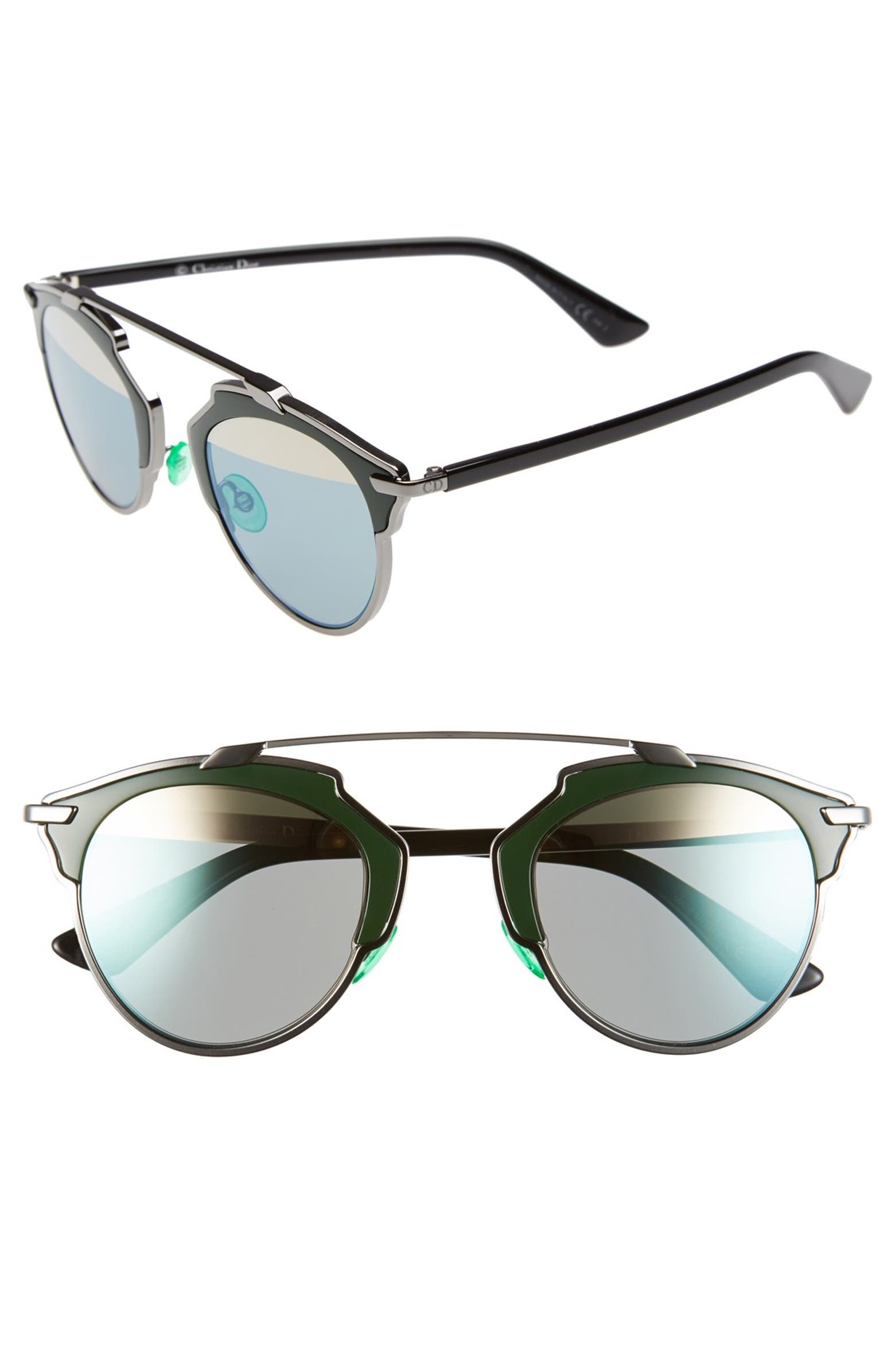 Dior So Real 48mm Brow Bar Sunglasses | Nordstrom