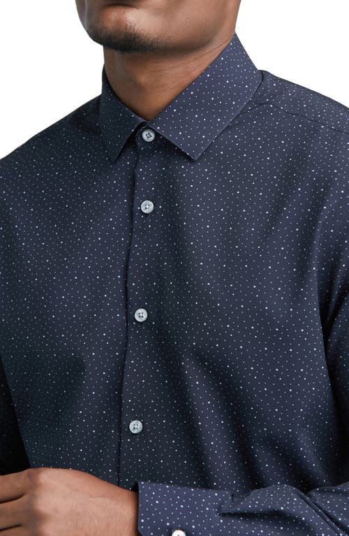 Shop State Of Matter The Phoenix Woven Dress Shirt In Star Gaze