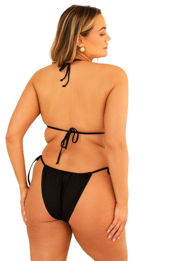 Shop Dippin Daisys Presley Tie String Bikini Bottom In Black