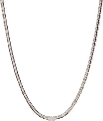Nadri Cubic Zirconia Omega Chain Collar Necklace Nordstromrack
