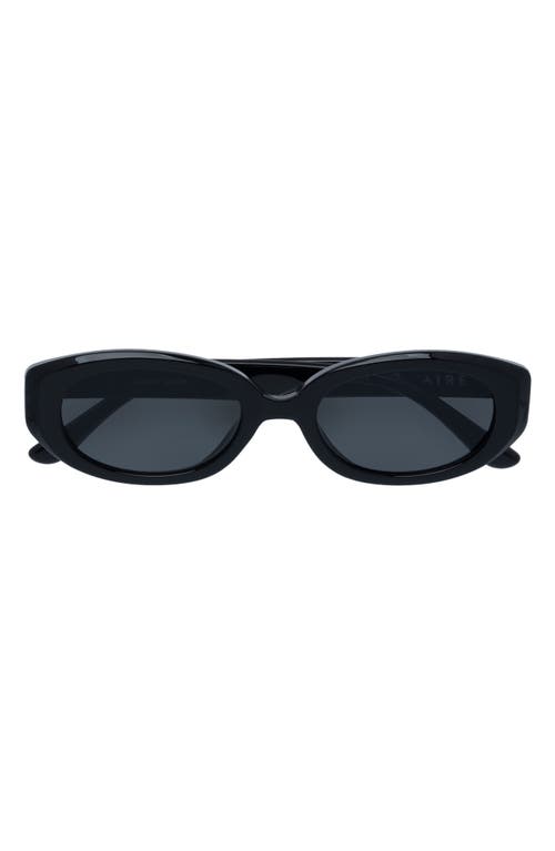 Aire Affinity 52mm Oval Sunglasses In Black 2