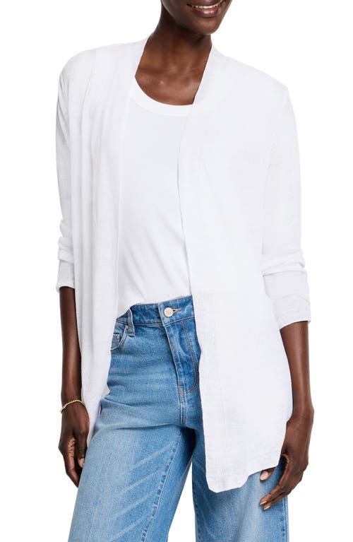 Nic + Zoe Nic+zoe All Year Open Front Cardigan In White