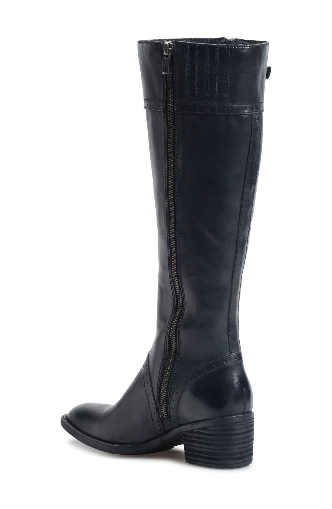 born poly wide calf boots