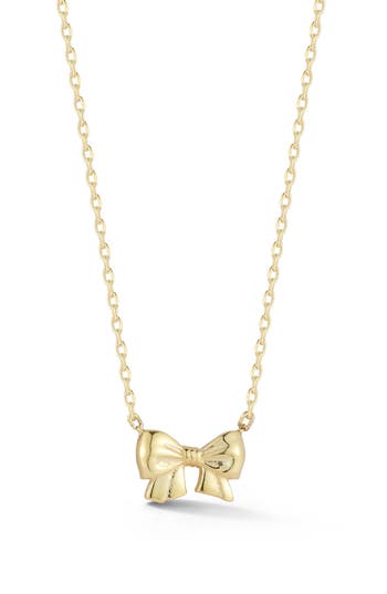 Sphera Milano Bow Pendant Necklace In Gold