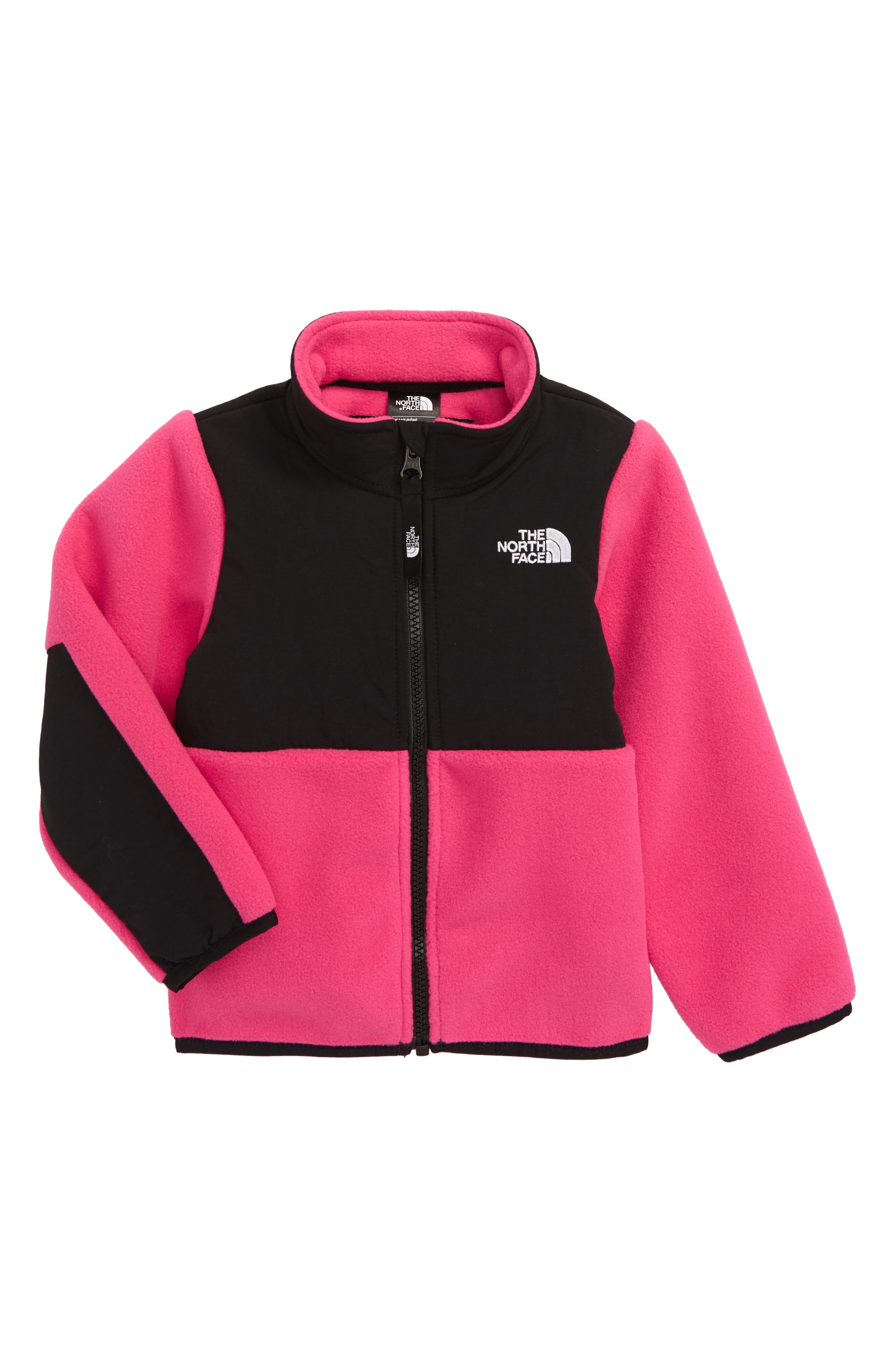 baby pink north face fleece