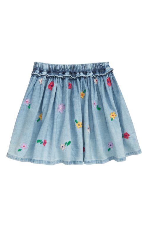 Tucker + Tate Kids' Swing Skirt in Blue Ocean Wash- Floral