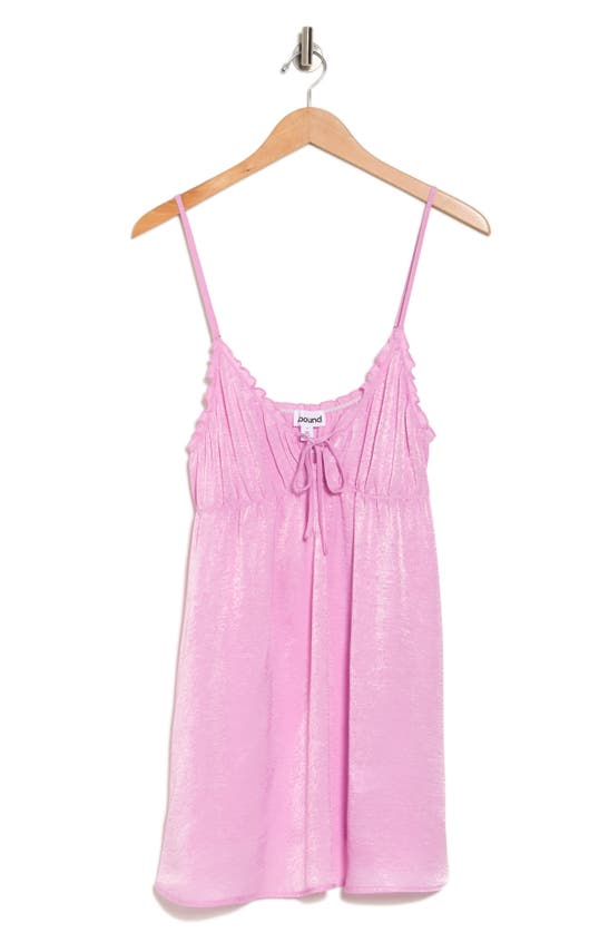 Abound V-neck Washed Satin Chemise In Pink