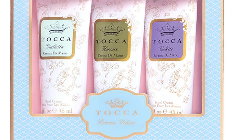 Shop Tocca Garden Collection Hand Cream Set (limited Edition) $36 Value In Blue
