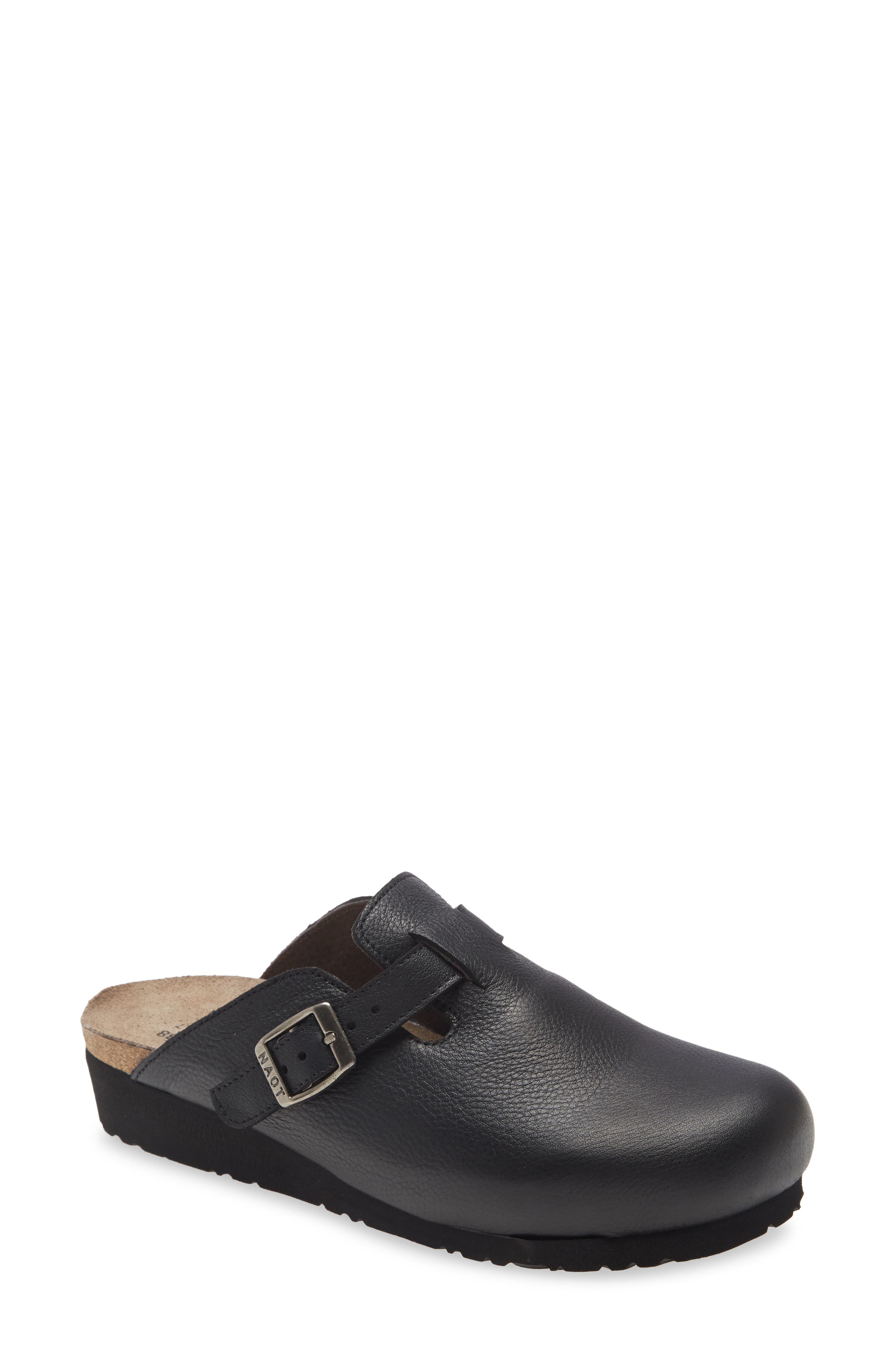 boston birkenstock black
