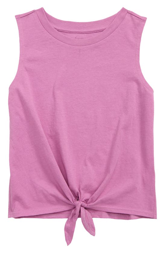 Melrose And Market Kids' Tie Front Tank In Purple Lily
