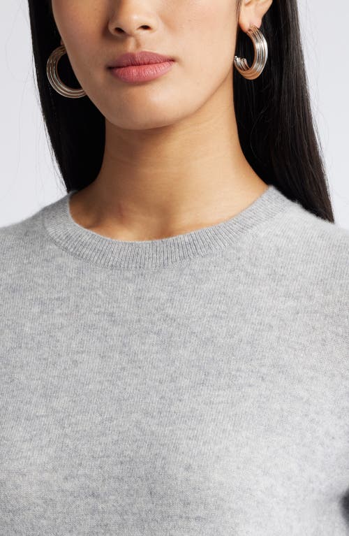 Shop Nordstrom Crewneck Cashmere Sweater In Grey Formal