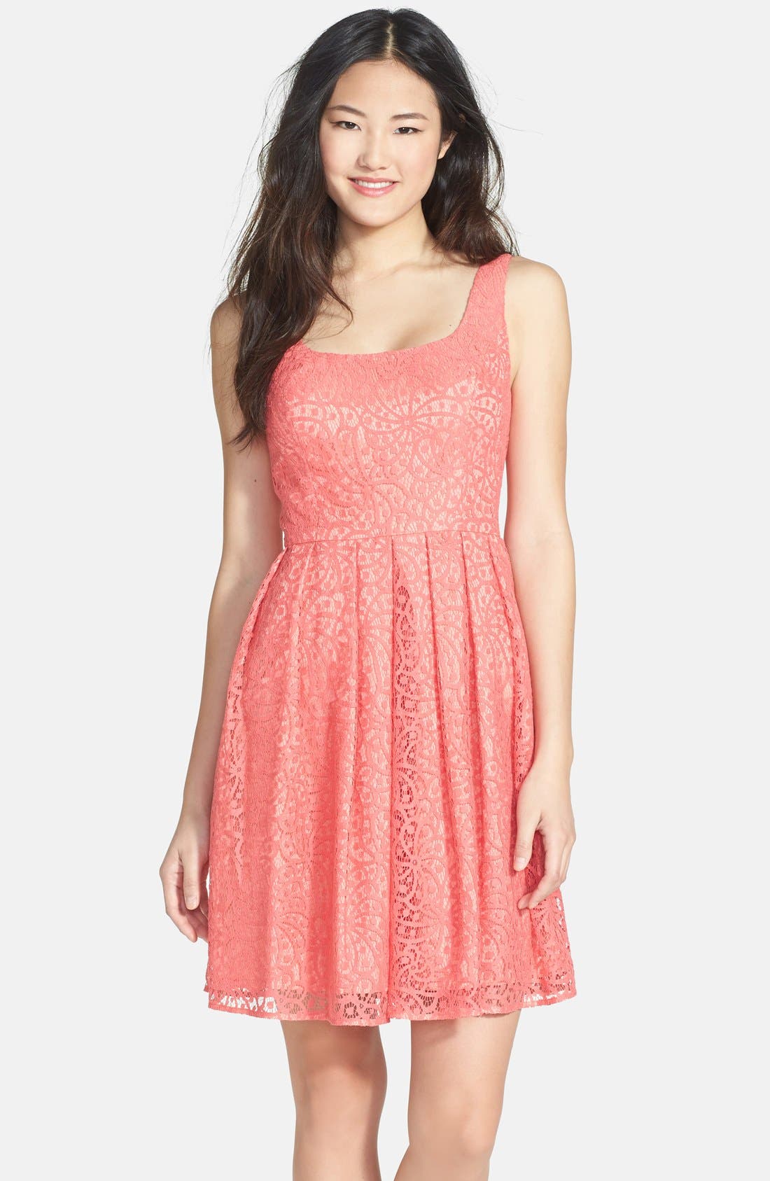 Ali Ro Scoop Neck Lace Fit & Flare Dress Nordstrom