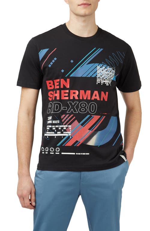 Ben Sherman 1980s Organic Cotton Graphic T-Shirt Black at Nordstrom,