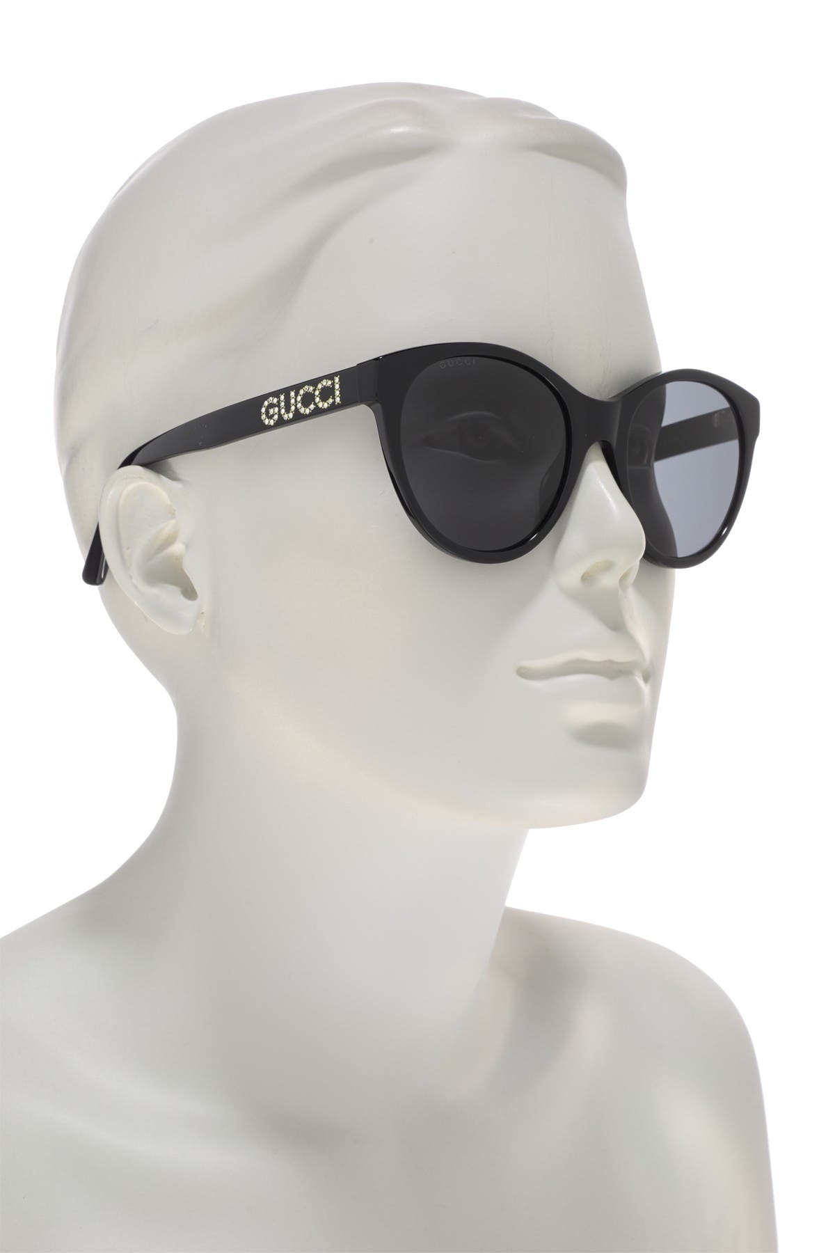 gucci 54mm round cat eye sunglasses