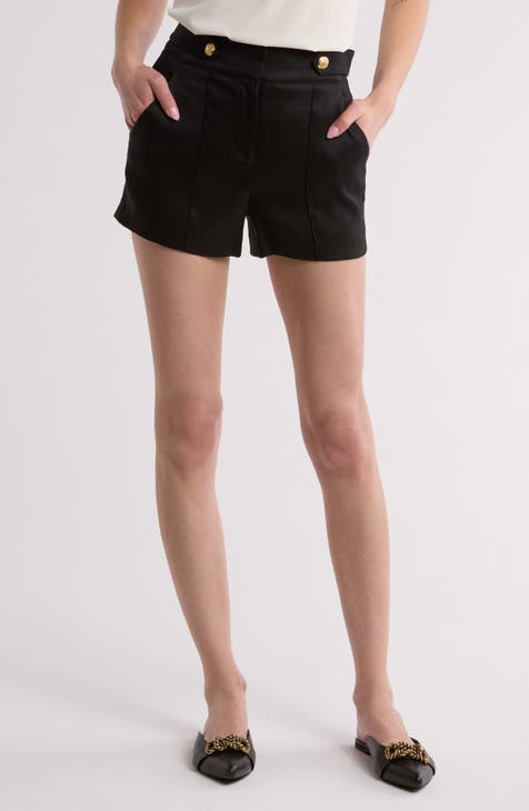 Runo Linen Blend Shorts <br>