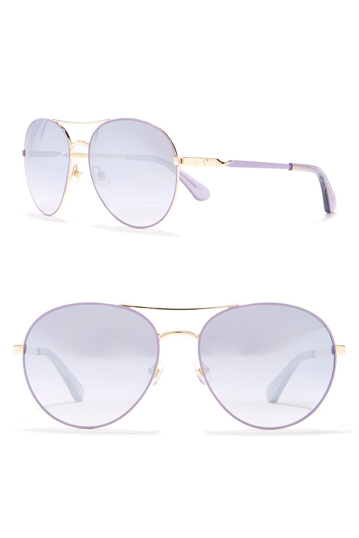 kate spade new york joshelle 60mm polarized aviator sunglasses