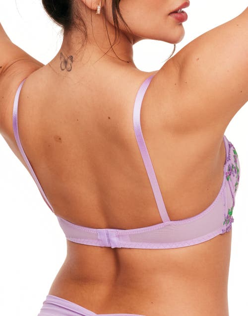 Adore Me Sophy Push Up Balconette Bra In Medium Purple