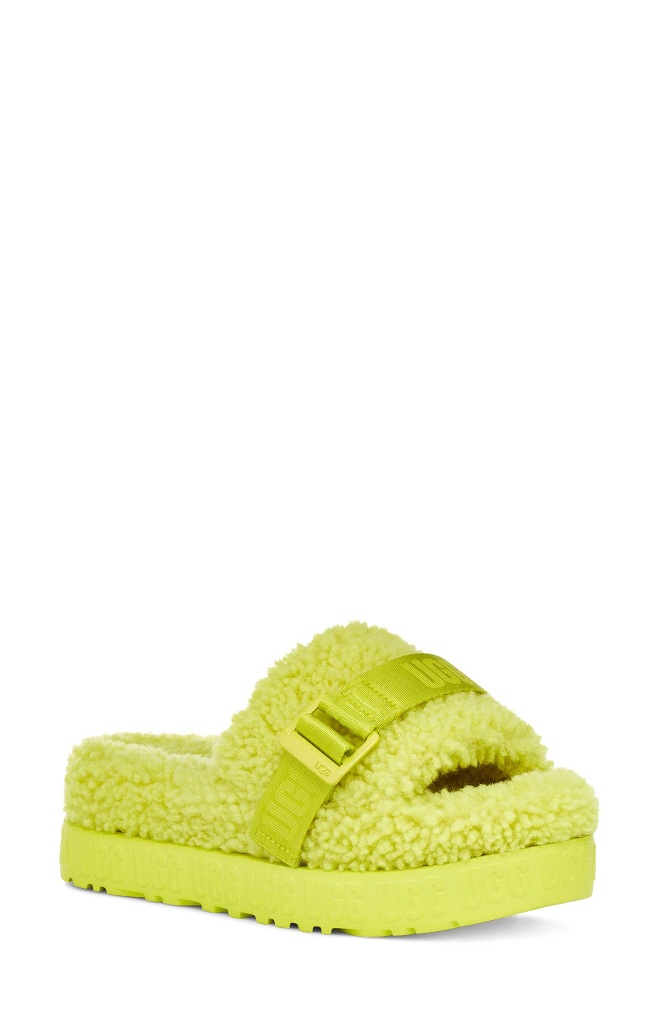 green ugg fluffita