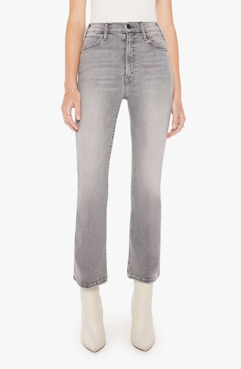 Women's Grey Bootcut Jeans