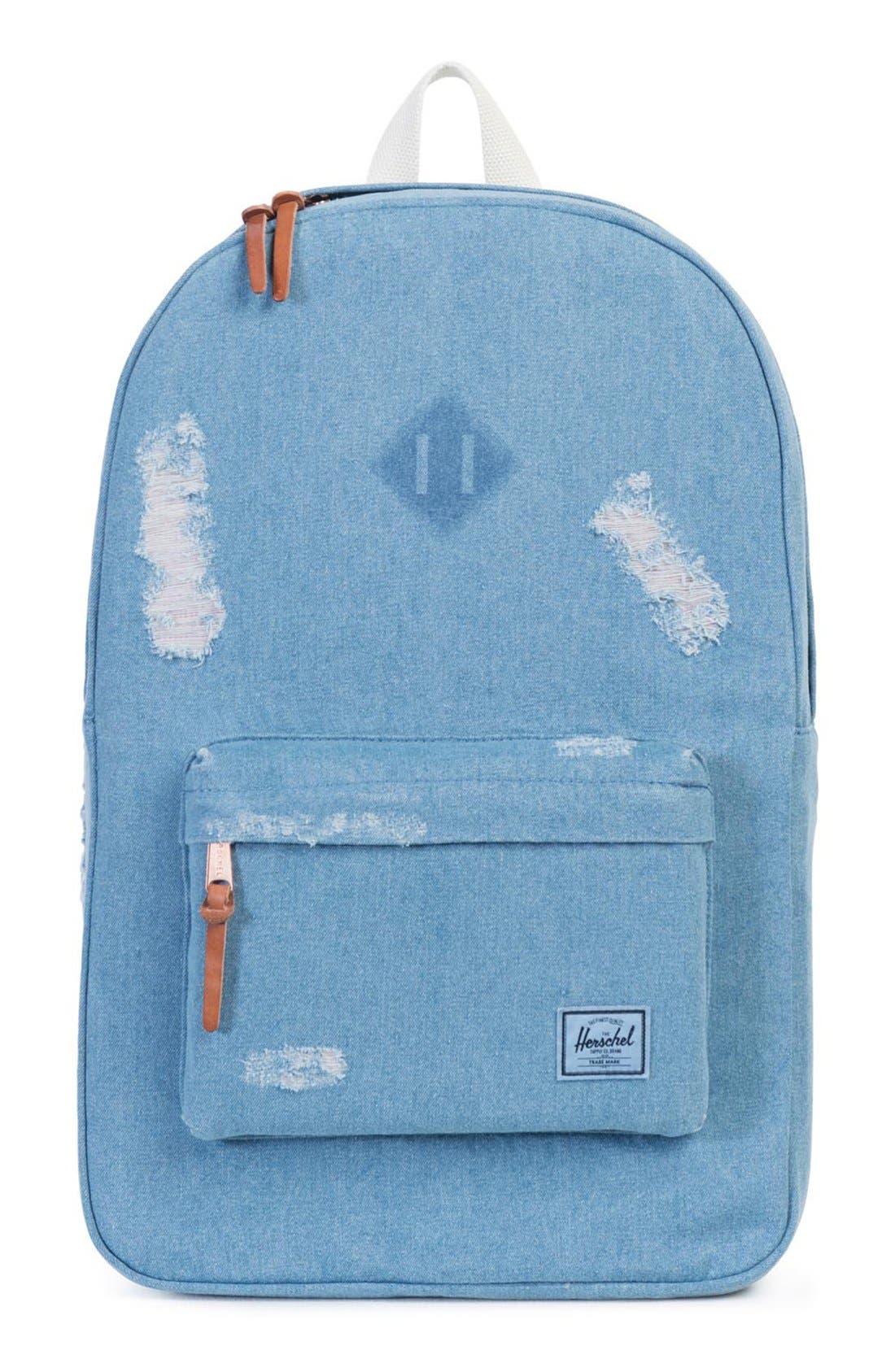 Herschel Supply Co. 'Heritage' Distressed Denim Backpack Nordstrom