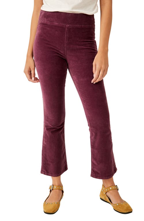 Free People My Feelings Stretch Velveteen Crop Bootcut Jeans at Nordstrom,