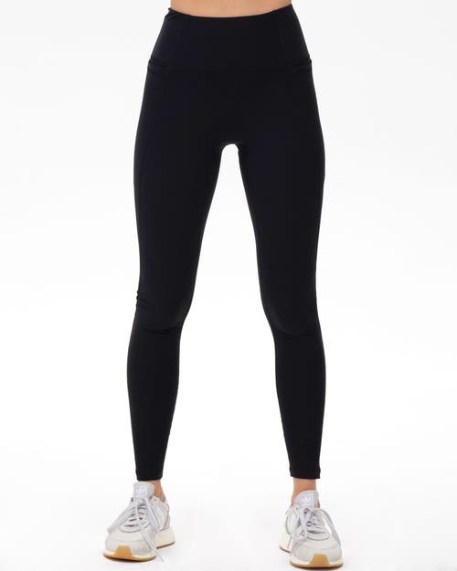 Rebody Active Phoenix Fleece Pocket Legging In Warm Black