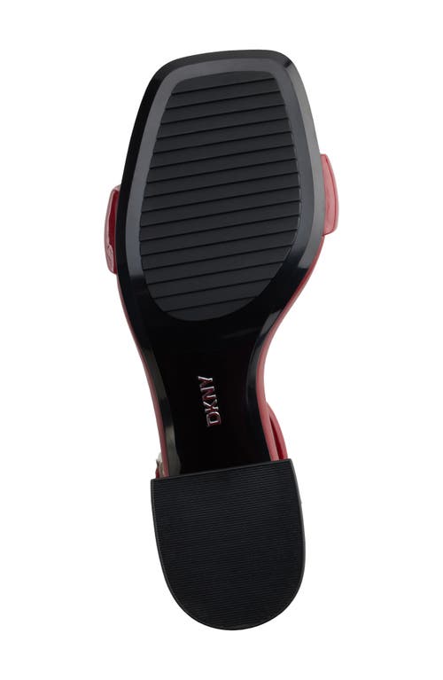 Dkny Scarla Ankle Strap Sandal In Ruby Red