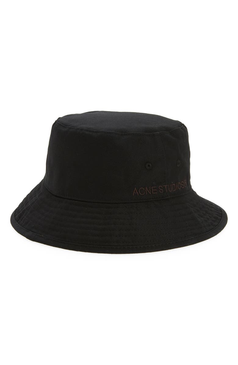 Embroidered Logo Cotton Bucket Hat