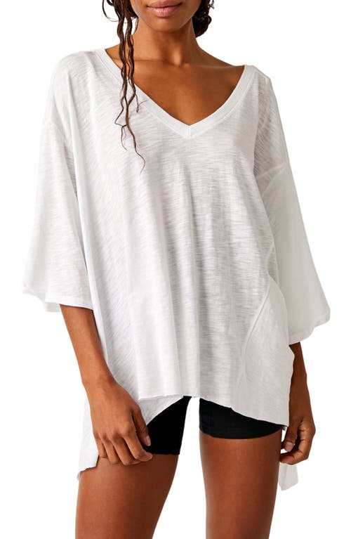 FP Movement by Free People Freestyle Asymmetric T-Shirt in White